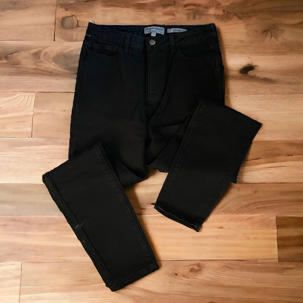 American Apparel Black High Rise Women Jeans